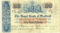 Royal Bank Of Scotland To 1967 100 Pounds,  1.10.1949